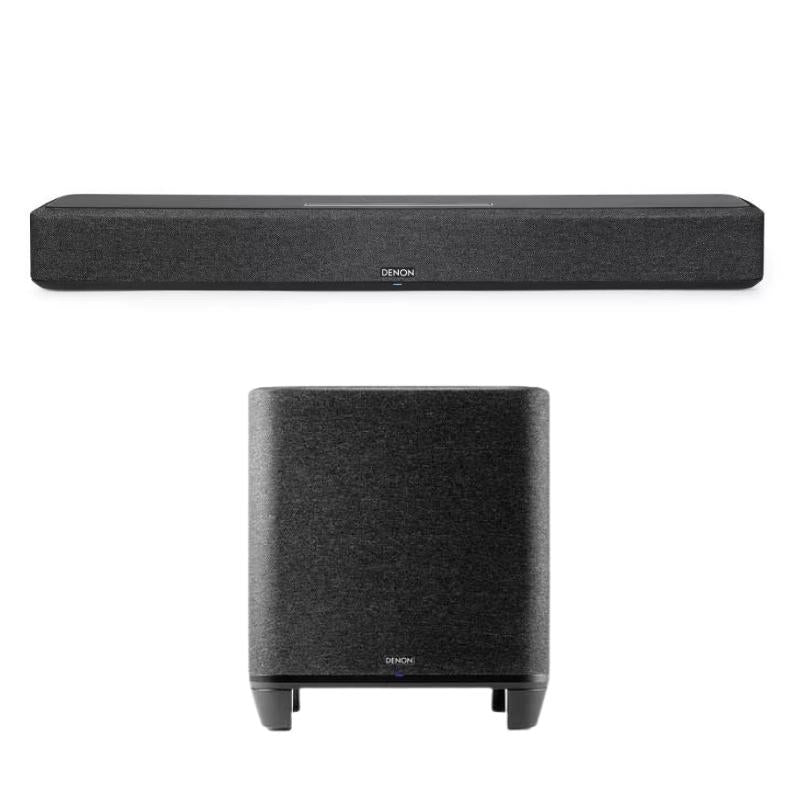 Denon Home Wireless Subwoofer And Denon Home 550 Atmos Bar Combo