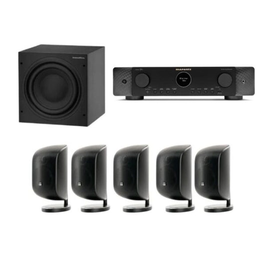 Bowers & Wilkins M1 5.1 Speaker Package (Black) With Marantz Cinema 70 Receiver 🔍