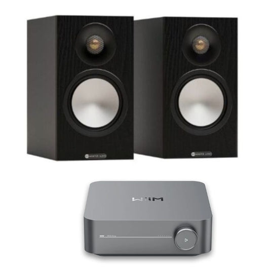 Monitor Audio Bronze 50 7G (Black) plus Wiim Amp