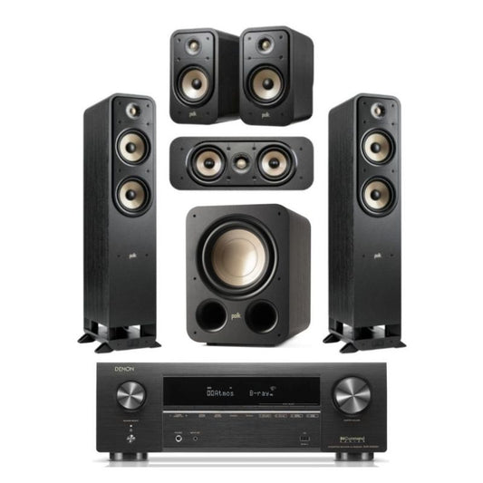 Polk Audio ES55 5.1 Home Theatre System plus Denon AVR-x1800H AV Receiver